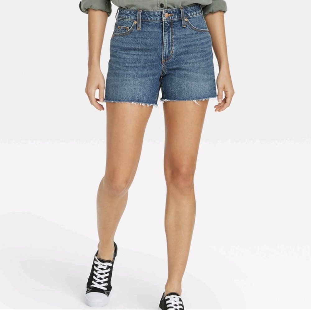 High-Rise Jean Shorts Universal Thread - 10